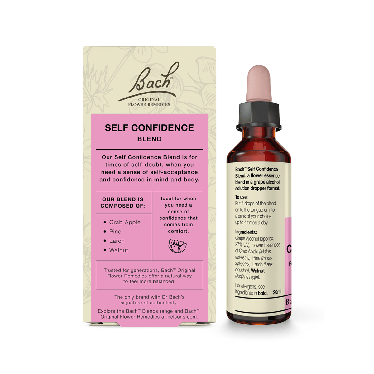 Bach Flower Remedy 20ml Bach Self Confidence Blend