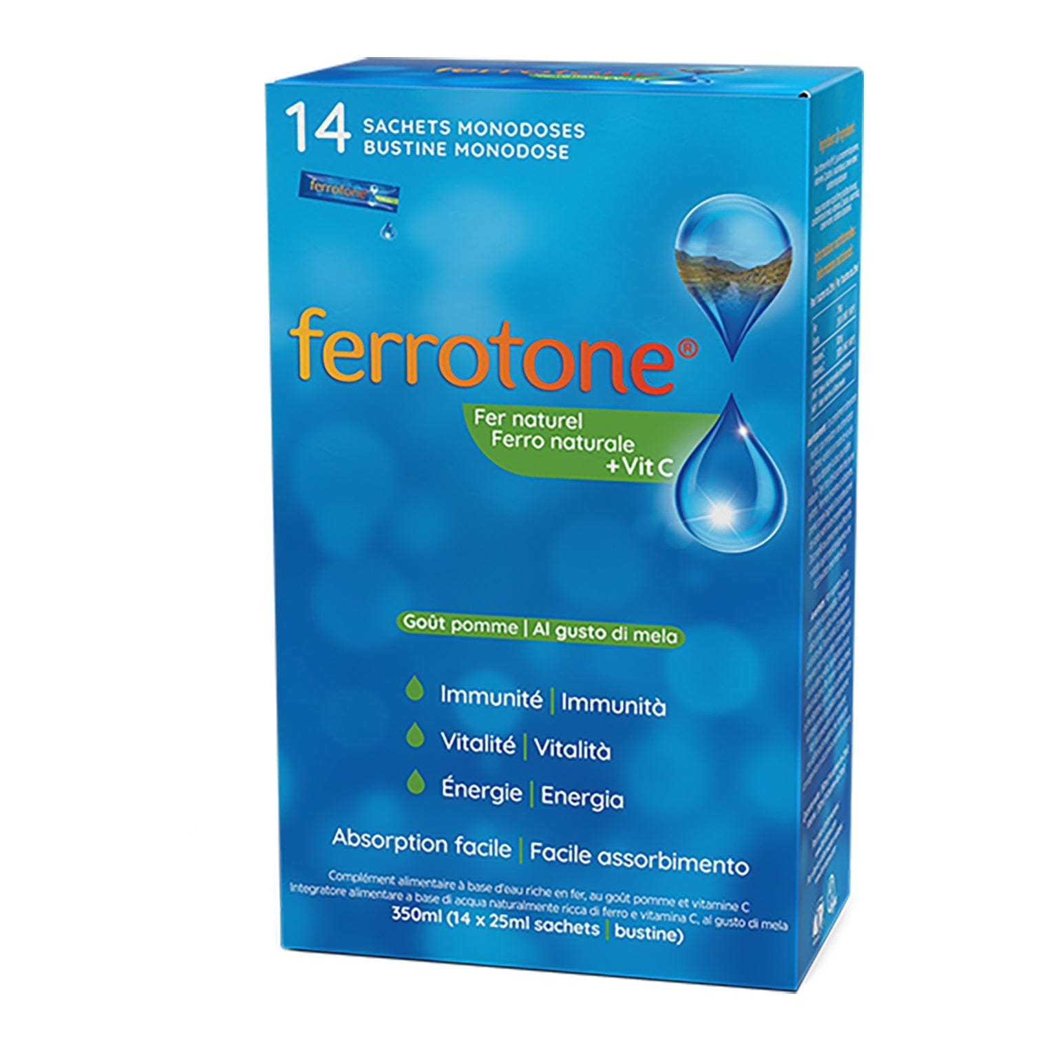 Ferrotone® + vitamin C with apple flavor