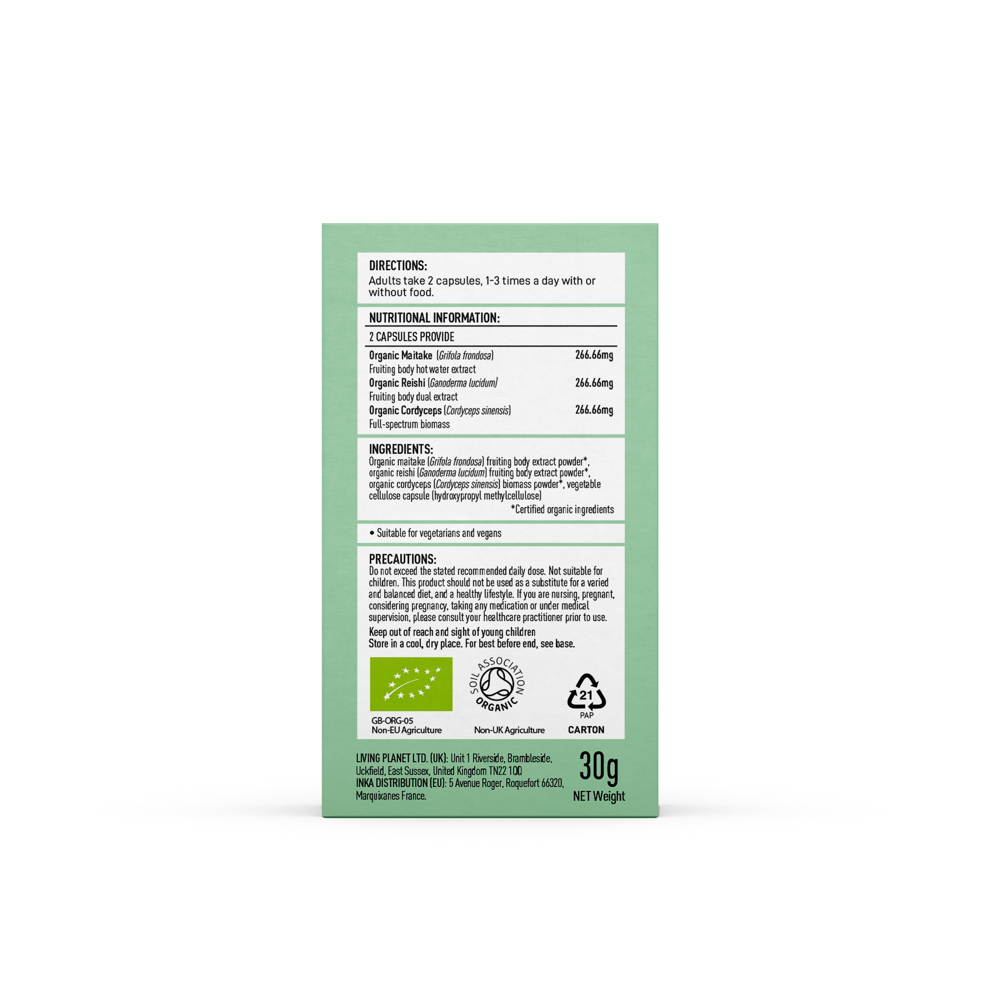 Mushrooms 4 Life Mushrooms Organic MyComplex Mushroom 60 caps