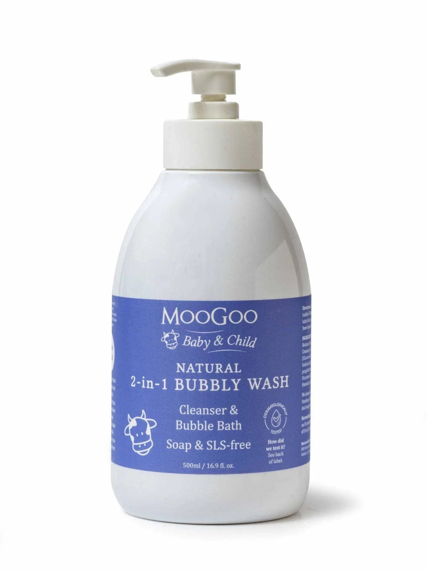 Moogoo Skin Soap Natural Mini Moo Bubbly Wash 500ml