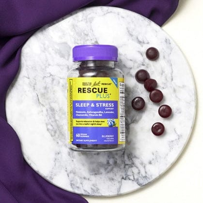 Rescue® Plus Sleep & Stress Support Gummies Blueberry