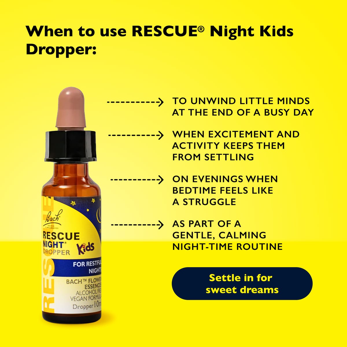 Rescue Kids 10ml RESCUE® Kids Night Dropper (Glycerine)