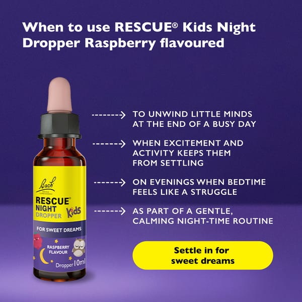 Rescue Remedy 10ml RESCUE® Kids Night Dropper Raspberry