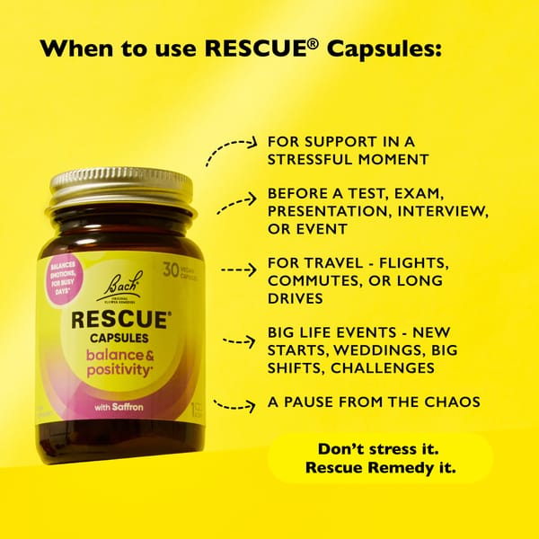 Rescue Supplement 30 Capsules RESCUE® Balance and Positivity Capsules