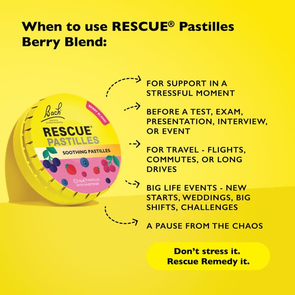 Rescue Everyday emotional support 50g RESCUE Remedy® Pastilles Mixed Berry Flavour