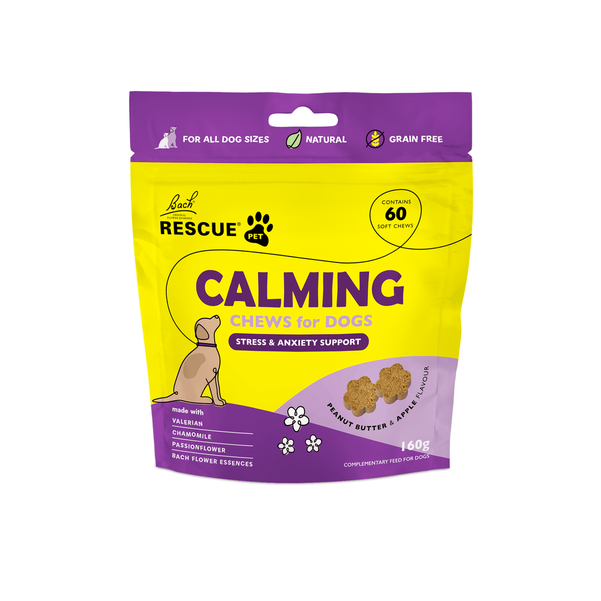 Rescue Pets 60 Chews RESCUE® Pet Calming Chews for Dogs