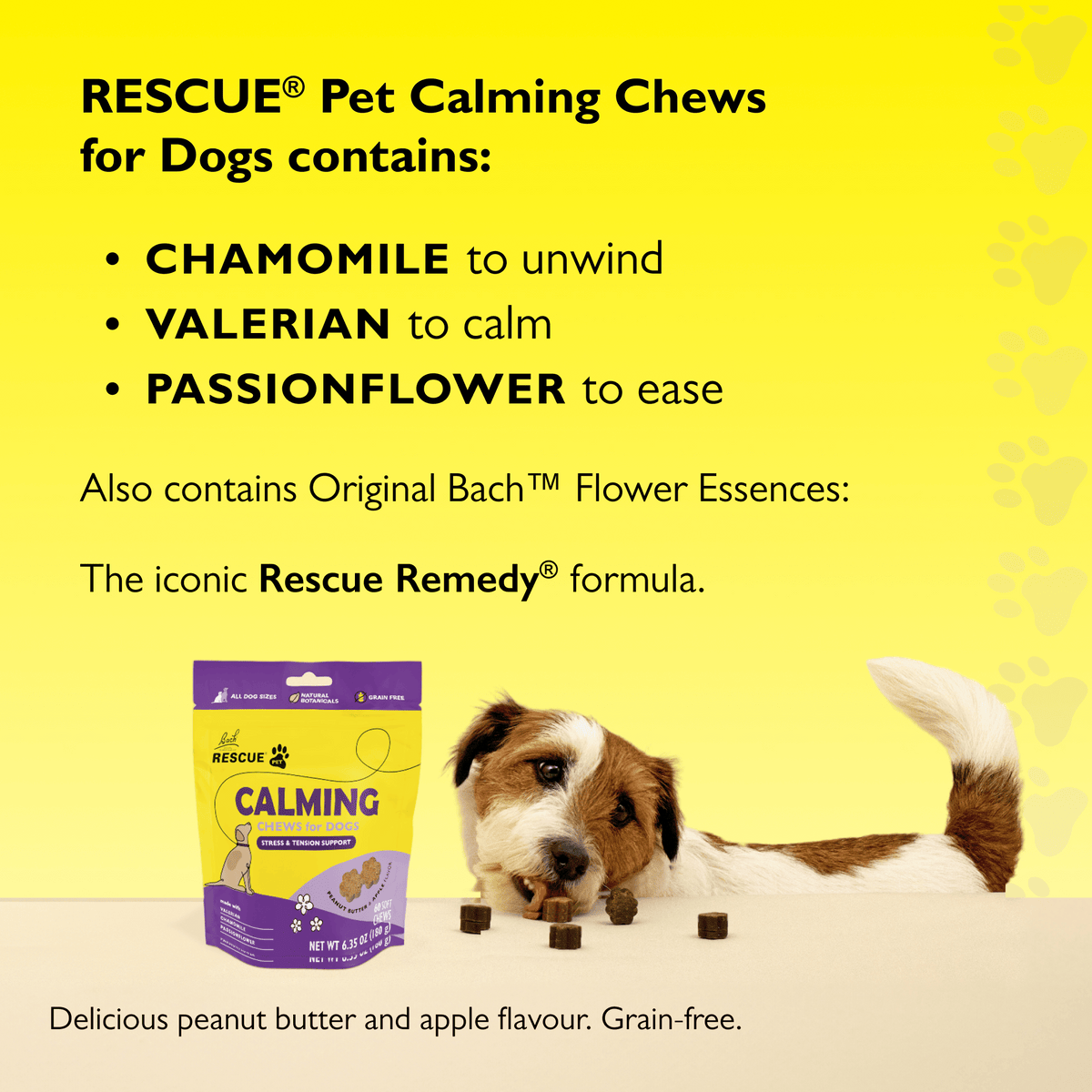 Rescue Pets 60 Chews RESCUE® Pet Calming Chews for Dogs
