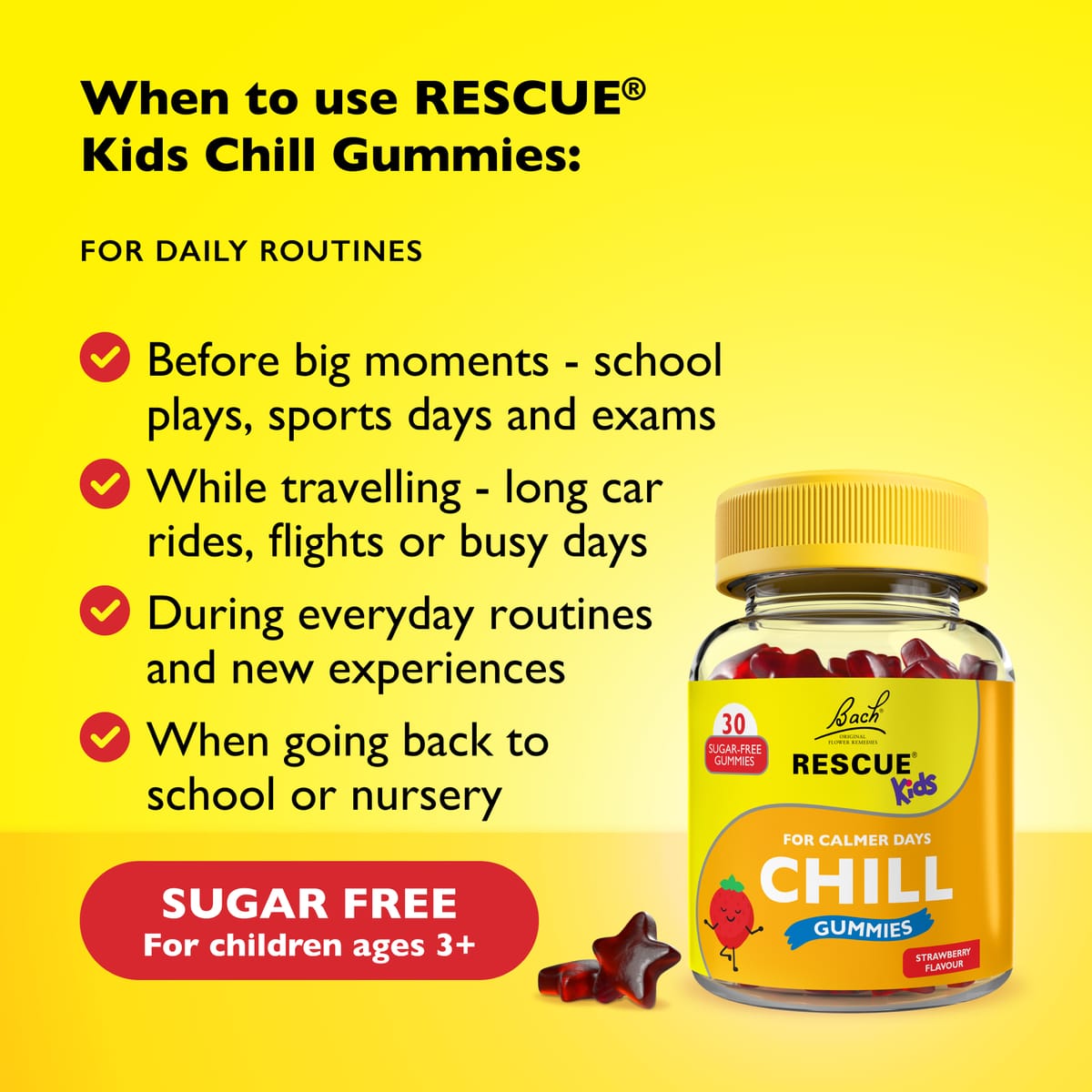 Rescue Kids RESCUE® Kids Chill Strawberry Gummies