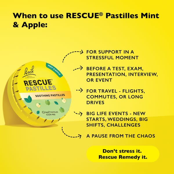 Rescue Remedy 50g RESCUE Remedy® Pastilles Mint & Apple Flavour