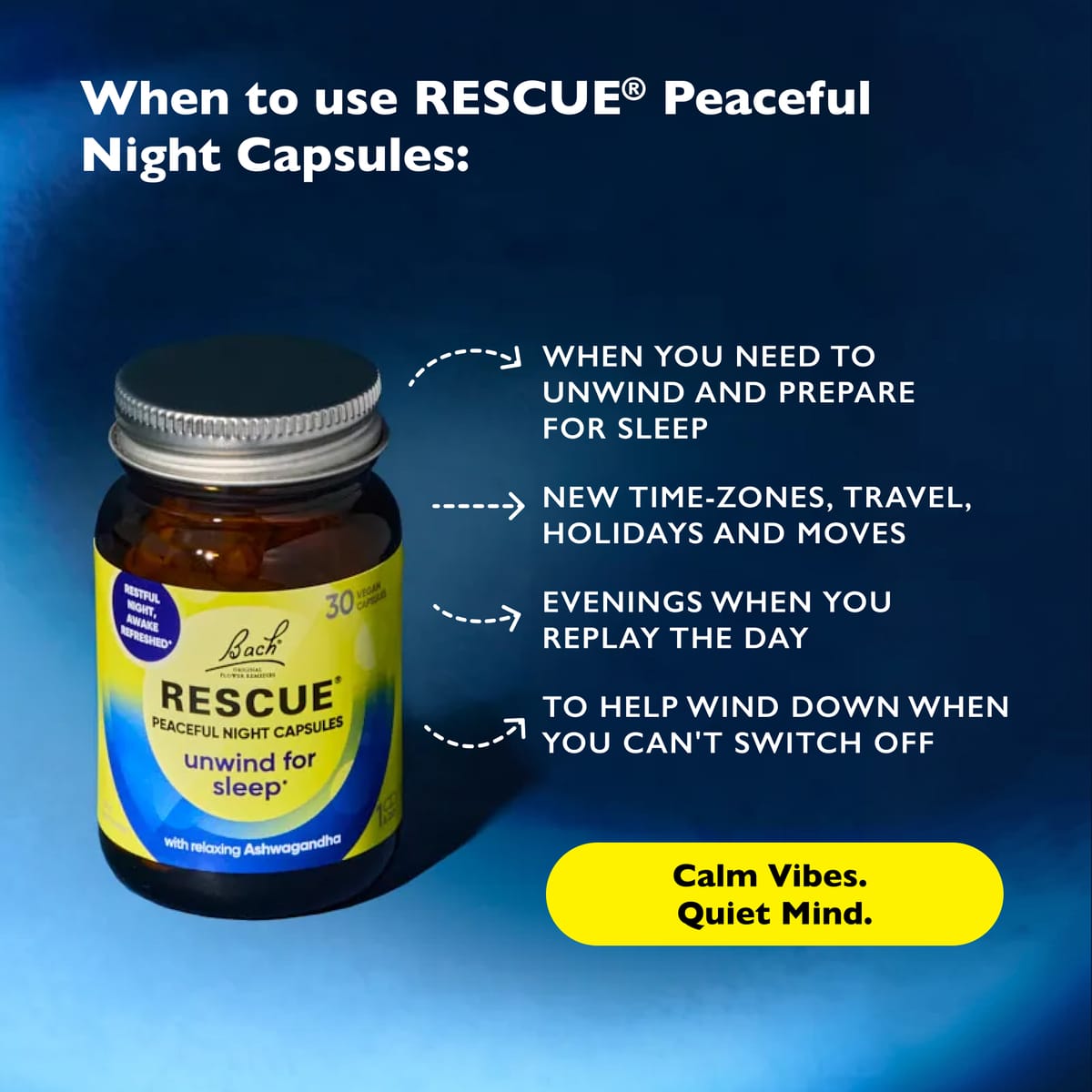 Rescue Night 30 Capsules RESCUE® Peaceful Night Capsules