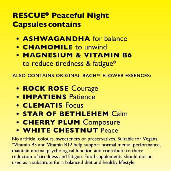 Rescue Night 30 Capsules RESCUE® Peaceful Night Capsules