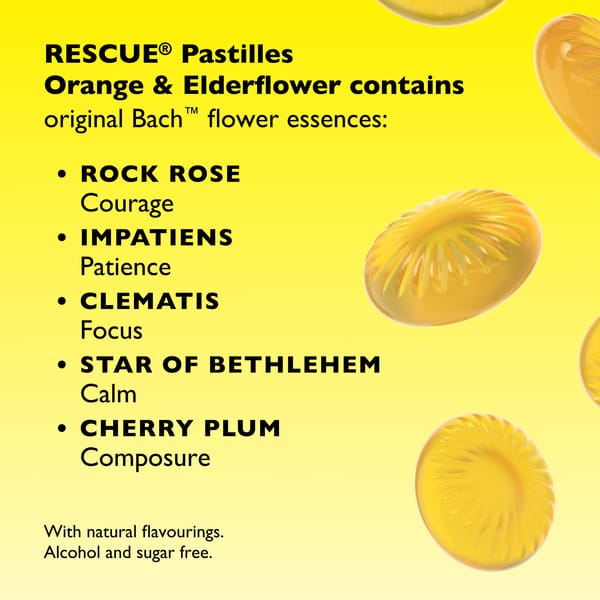 Rescue Everyday emotional support 50g RESCUE® Pastilles Orange and Elderflower