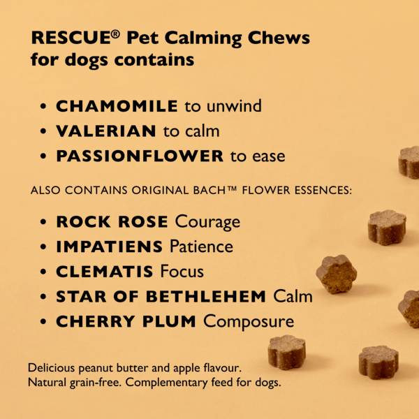 Rescue Pets 30 Chews RESCUE® Pet Calming Chews for Dogs