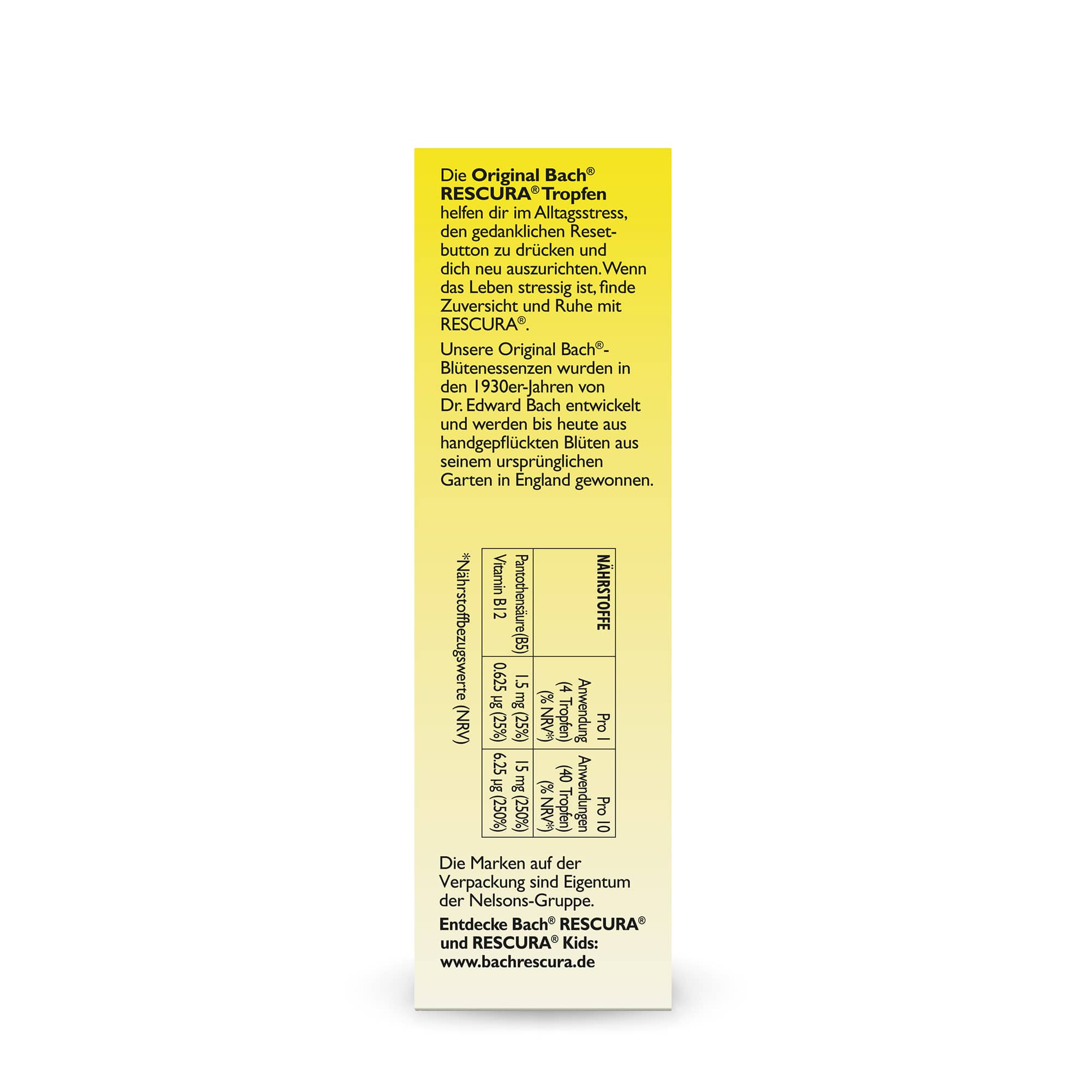 Rescue Remedy Bach RESCURA® Drops Alcohol Free