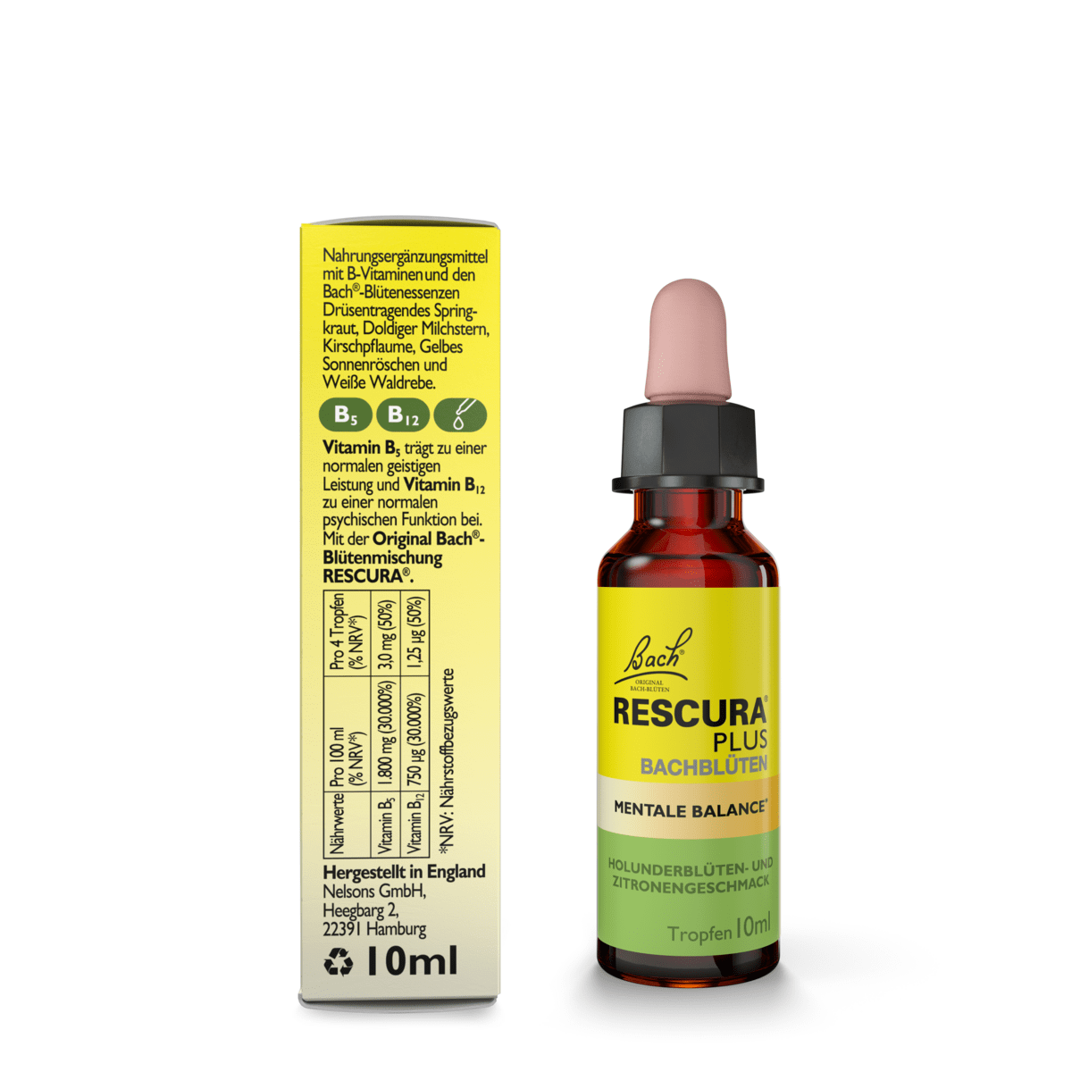 Rescue Remedy 10ml Bach RESCURA®️ PLUS Mentale Balance 10 ml