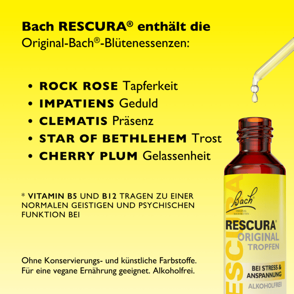 Rescue Remedy Bach RESCURA® Drops Alcohol Free