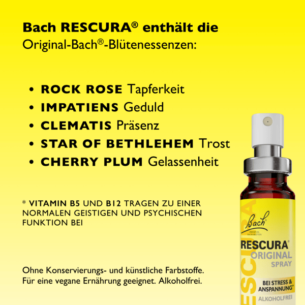 Rescue Remedy Bach RESCURA® Spray Alcohol Free
