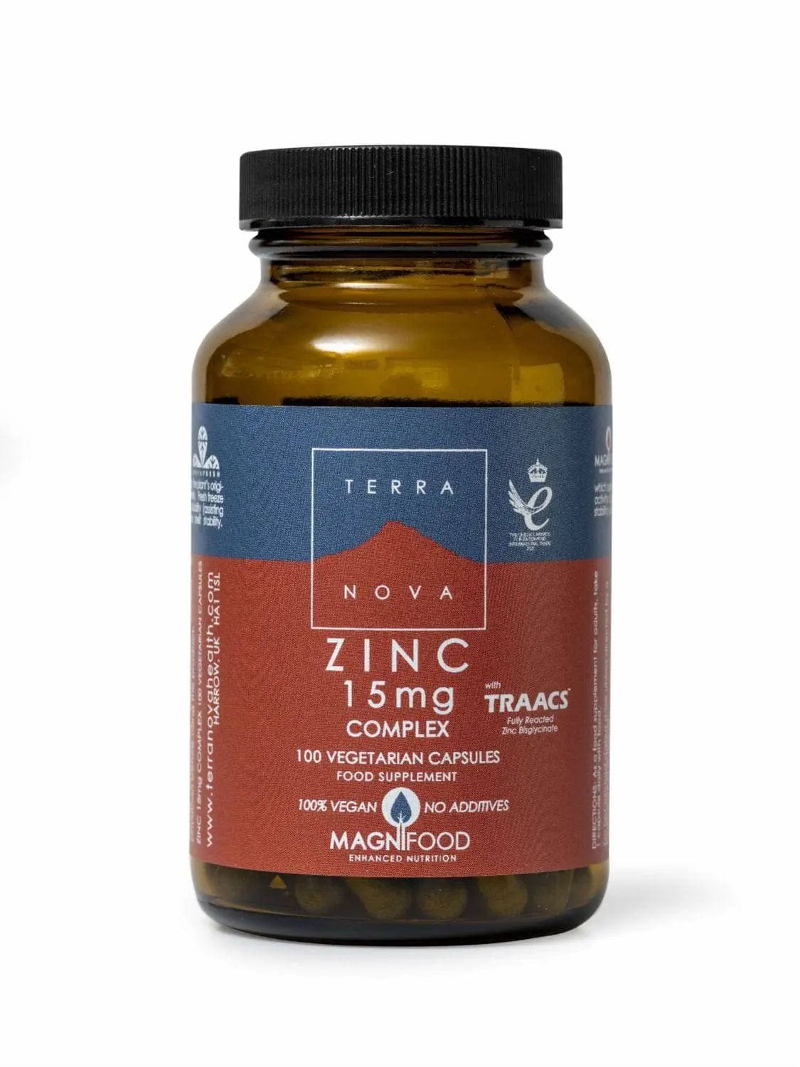 Terranova Supplement Terranova Zinc 15mg Complex 100 Capsules