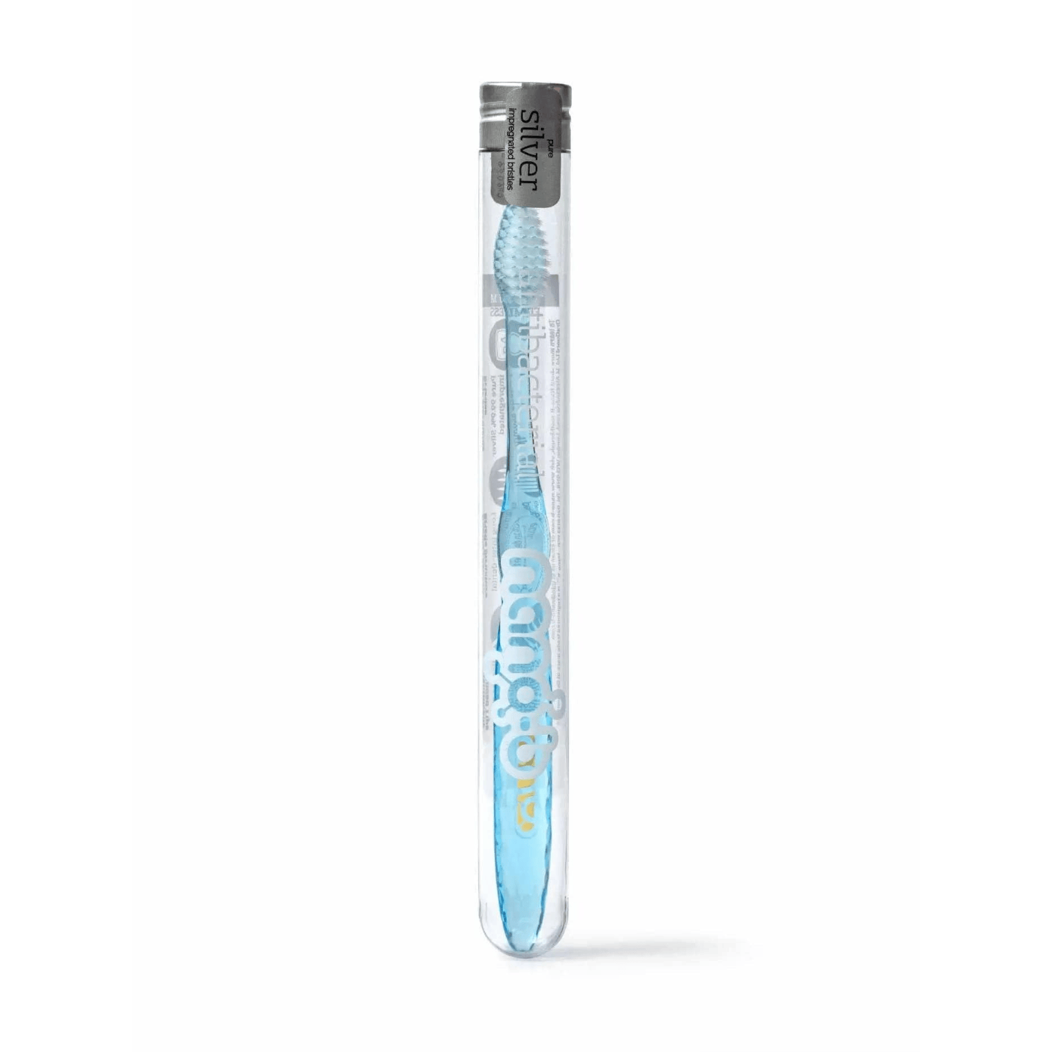 Nano-b Toothbrush Nano-B Silver Toothbrush Medium Firmness - Blue