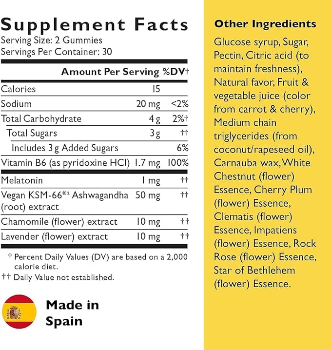 Rescue Night 60 Gummies RESCUE Plus® Sleep & Stress Support Gummies Blueberry