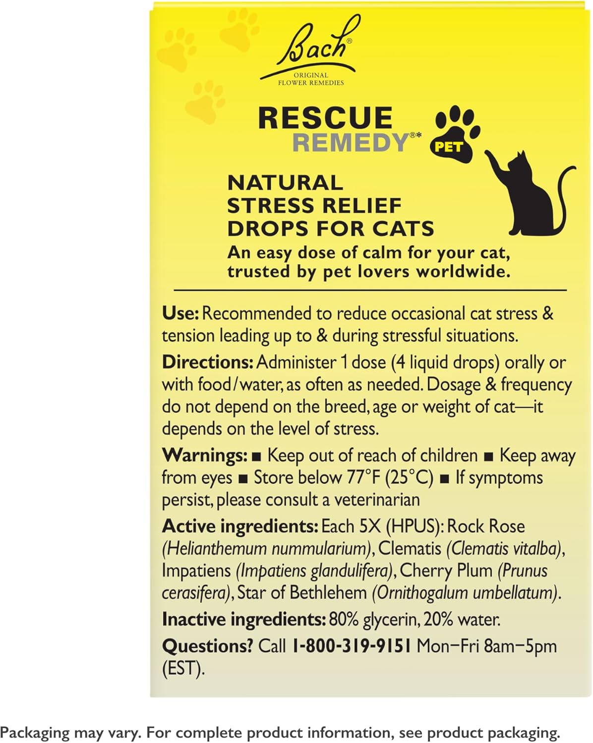 Rescue pets RESCUE Remedy®  Pet Dropper for Cats 10 ml