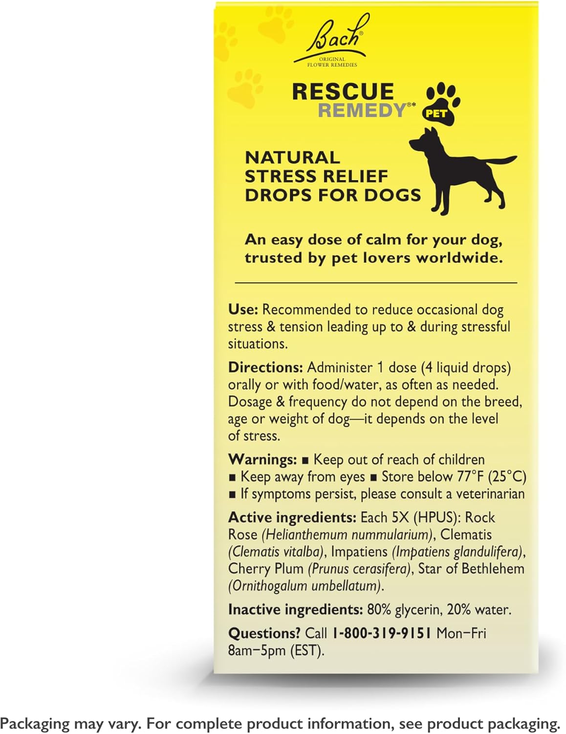 Rescue Pets RESCUE Remedy®  Pet Dropper for Dogs 20 ml