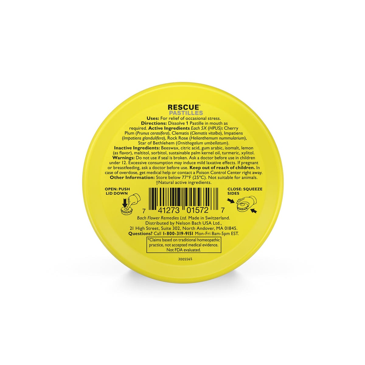 Rescue Remedy 50g RESCUE®  Pastilles Lemon