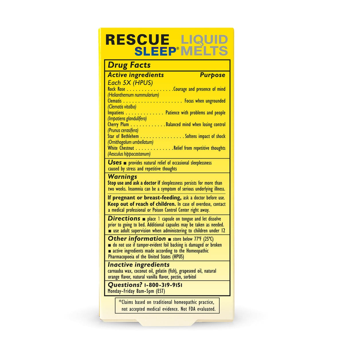Rescue Night 28 Capsules RESCUE Sleep® Liquid Melts