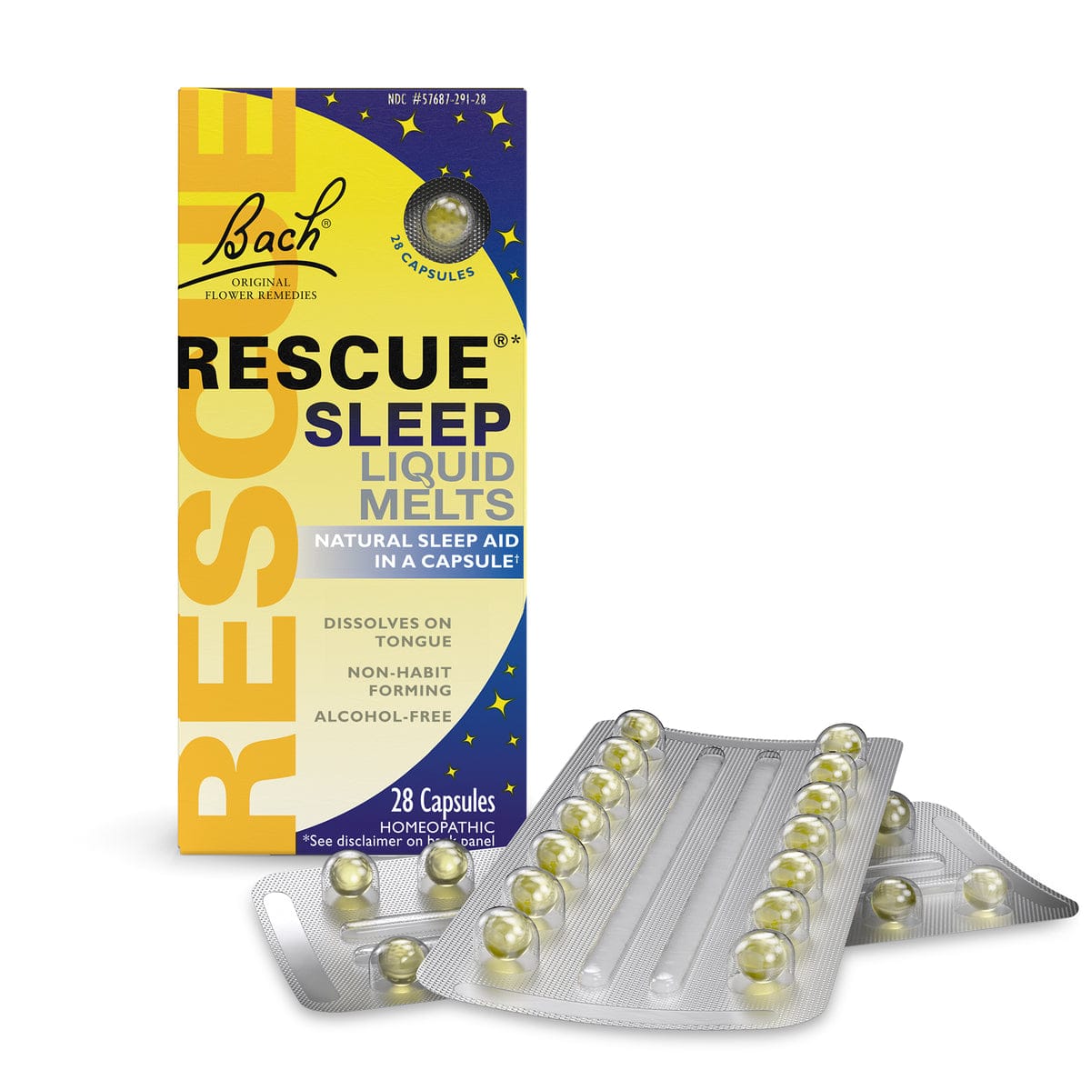 Rescue Night 28 Capsules RESCUE Sleep® Liquid Melts