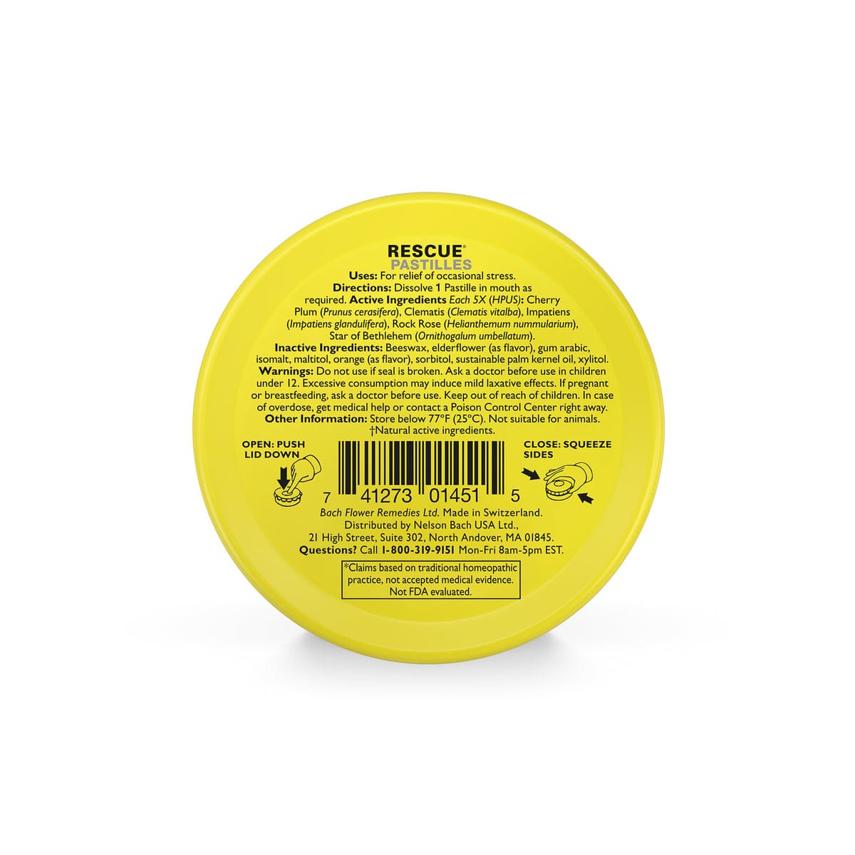 Rescue Everyday emotional support 50g RESCUE® Pastilles Orange & Elderflower