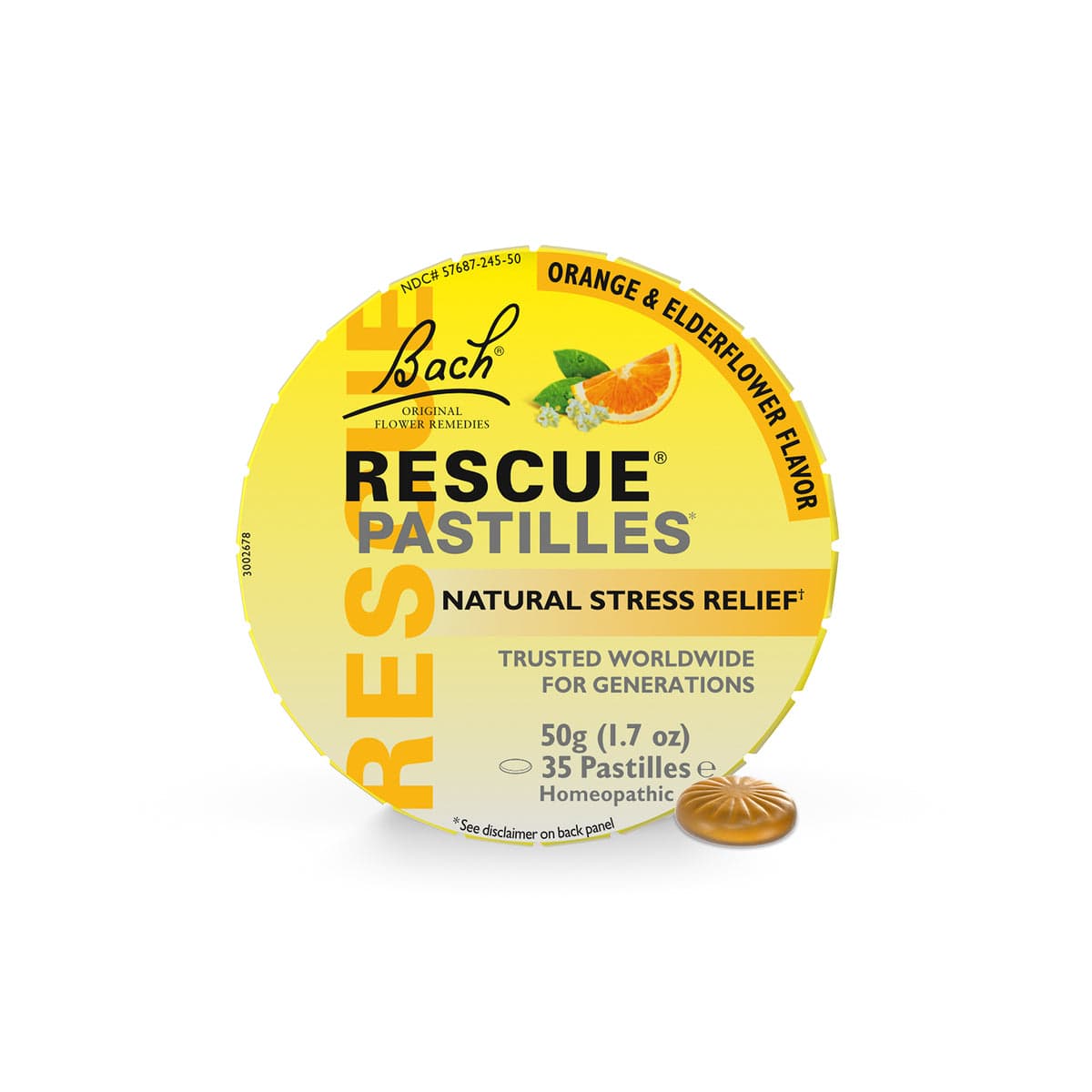 Rescue Everyday emotional support 50g RESCUE® Pastilles Orange & Elderflower